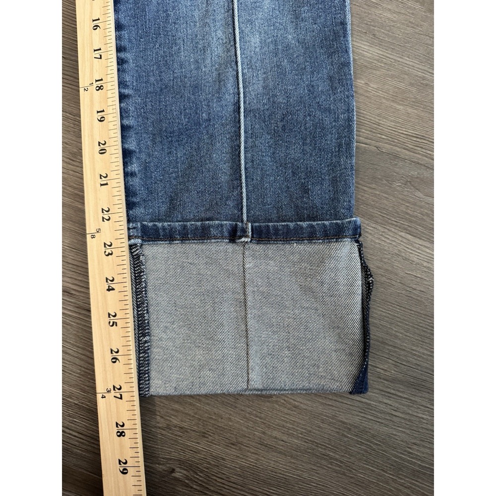 KUT from the Kloth Fay Fab Ab Straight Leg Jeans Women's Size 0 Blue Cuffed - Picture 9 of 9